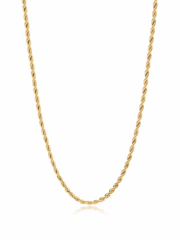Nialaya Men's Necklace Gold Rope Chain 26 Inches / 66.04 cm MNEC_122